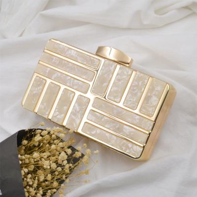 China 2020 Hot Sale Designer Marble Cross Body Women Beach Evening Bag Mini Acrylic Purse Ladies Acrylic Bags Hot Sale for sale