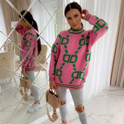 China Graceful And Fashionable New Breathable Winter Long Sleeve Sweater Loose Sweater For Women Sweater Long Sleeve Shirts Knitting Tops for sale