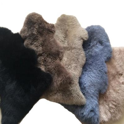 China Wholesale Australian or New Zealand Factory Real Washable Decorative Sheepskin Blanket Long Fur Lamb Blankets and Rugs for sale