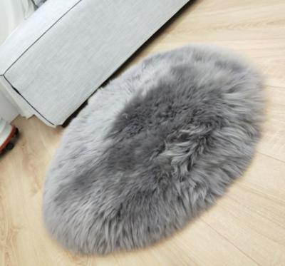 China Real Washable Genuine Sheepskin Pad Chair Patchwork Lamb Cushion for sale