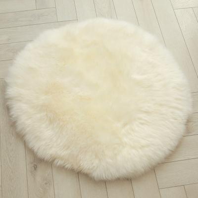 China Washable Real Sheepskin Chair Cushion Sheepskin Chair Pad for sale