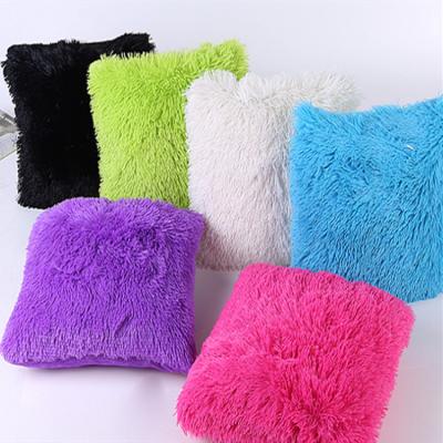 China Soft Faux Fur Long Pillowcase Faux Fur Pillow Cases Soft Custom Decor Sustainable Comfortable Cushion Cover for sale