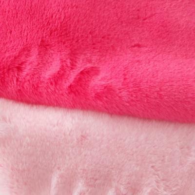 China Garment China Factory Wholesale Soft Faux Rabbit Fur Fabric Dyed For Garment for sale