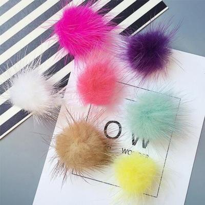 China High quality china factory auto upholstery mink fur pom poms for sale