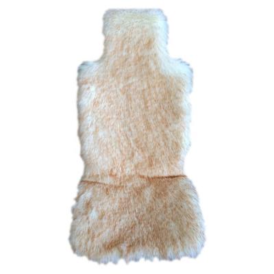 China Brief & Long Color Single Faux Fur Sheepskin Seat Cover Pair - Soft Plush Artificial Wool Bucket Seat Covers for sale