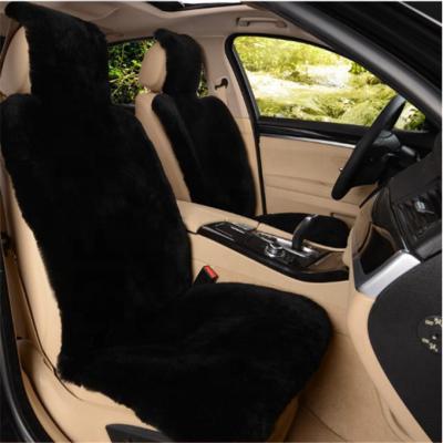 China Comfortable Artificial Shearling Sheepskin Car Seat Covers Bucket Seat Cover For SUV for sale