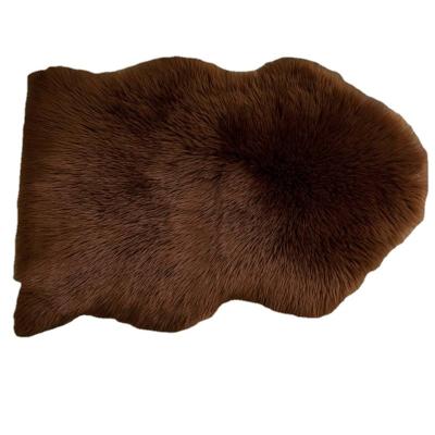 China China factory non-slip lambswool/sheepskin artificial fur blankets and rugs, faux sheepskin blanket for sale