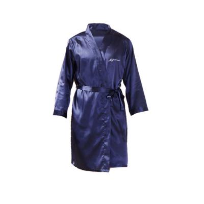 China QUICK DRY imitative silk men's casual home clothing bathrobe groom's dressing gown wedding pajamas for men for sale