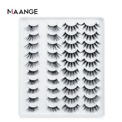 China Magefy Cozy Russian Effect Strip Lashes, Attractive Fluffy Faux Mink Lashes Deep Curl Supper for sale