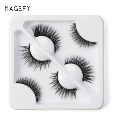 China MAGEFY Long Strip Lashes Private Label Premium Quality Natural Magnetic Lashes Custom Mink for sale