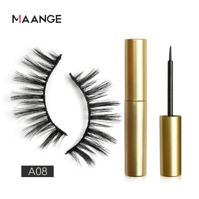 China MAGEFY Long Natural Magnetic Eyeliner Eyelash Set New 2022 Synthetic Hair ODM OEM Hand Made Lashes 15-18mm Lashes for sale