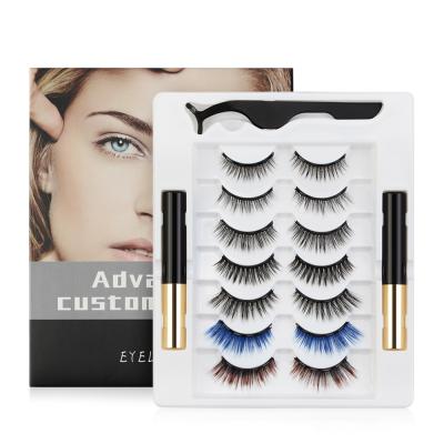 China False Colored Mink Colored Lashes Long Lashes Home Party New Natural Makeup Trend for sale