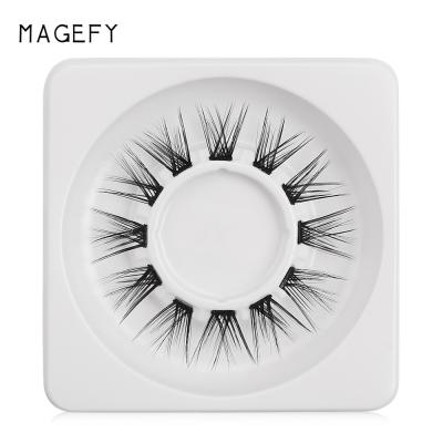 China Natural Soft/Super Soft Silk Lashes/Magefy Easy To Use Volume Korean Lashes Premade Fans Hand Made Eyelashes Pre Fanned Russian False Lashes for sale