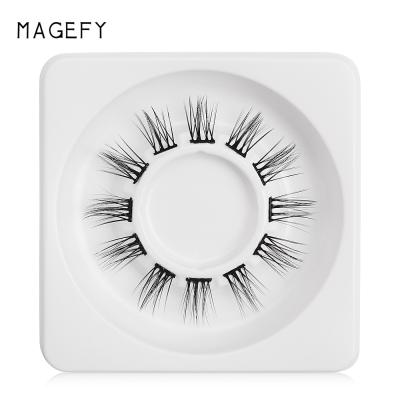 China Natural Soft/Super Soft Silk Lashes/Magefy Easy To Use Korean Volume Lashes Premade Fans Handmade Eyelashes Pre Fanned Russian False Lashes for sale