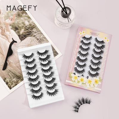 China MAGEFY Long Natural Eyelash 25mm Mink Lashes Wholesale Customize Your Own 3d 5d Label Lashes Lashes for sale