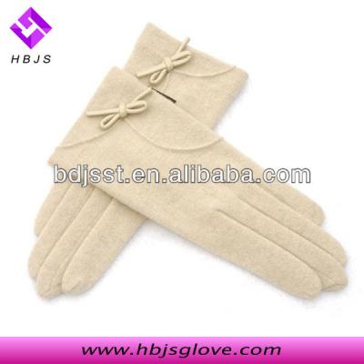 China Hot Sexy Woolen Plain Ladies Gloves Manufacturer in Lixian for sale