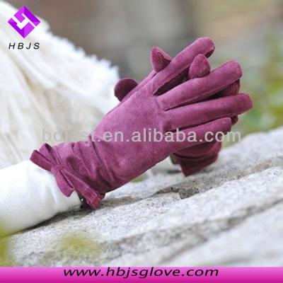 China Single Ladies Skin Second Suede Gloves for sale