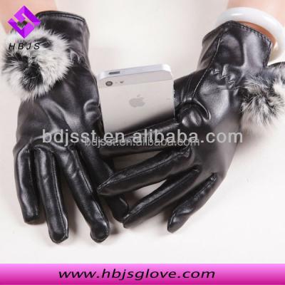 China 100% Real Fur Cheap Touch Screen Touch Screen Leather Gloves Tight Leather Gloves For Women Gloves For Sale for sale