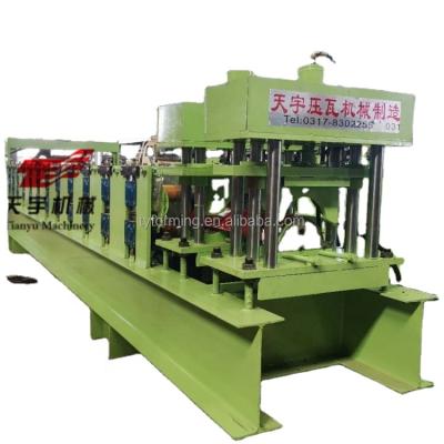 China Building Material Shops Profile Steel Roof Vents Ridge Capping Roll Forming Making Machine Equipment for sale