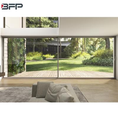 China BFP Modern AS2047 Thermal Break Aluminum Sliding Door Customized Size Double Glass Sliding Door Window for sale