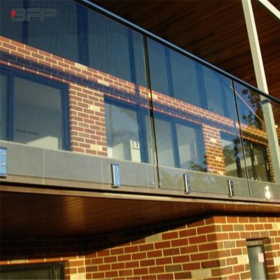 China Modern BFP Use High Quality Outdoor Side Mounted Balustrade Balcony Railing Frameless Glass Balustrade for sale