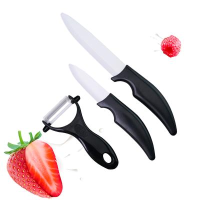 China pleer multi viable zirconia ceramic chef knives color logo size gift box OEM ceramic knife set with blade guards for sale