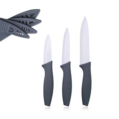 China Viable Hot Sale 3pcs Coated Kitchen Knives Kitchen Fruit Knife Ceramic Colorful Nonstick Coating Set for sale