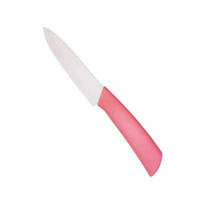 China Viable Color TPR Handle Ceramic Fruit Peeling Knife Meat Cutter Knife for sale