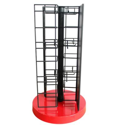 China Custom Promotion Retail Store Floor Peg Hook Display Stand Pegboard Metal Props Display Rack for sale