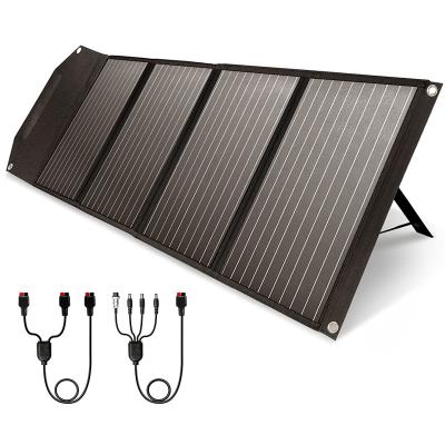 China 4 Solar Panel 12V Flexible Power USB Solar Cell Portable Outdoor Camping Hiking Travel Phone Charger 100W Solar Panel Kit for sale