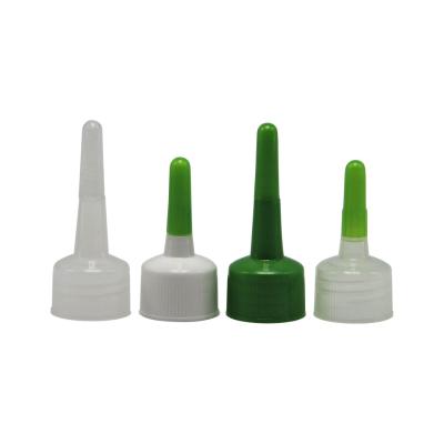 China Non Spill Customized Pointed Mouth Cap 24/410 28/410 Plastic Screw Cap for sale