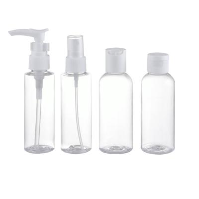 China Wholesale BEAUTY PACKAGING Round 50ml 60ML 100ml Pet Gel Bottle With Filp Top Cap for sale