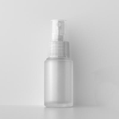 China Personal Care 30ML 50ml 60ml 100ml Frosted Glass Bottle With Mist Sprayer for sale