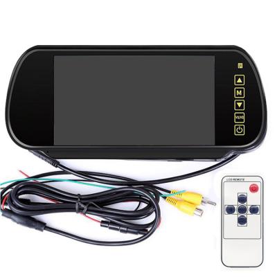 China Hot White 7Inch Car Parking Aid Selling Monitor Reverse Headrest Car Rear View Monitor Mirror Display Car Glass Remote Monitor Remote for sale