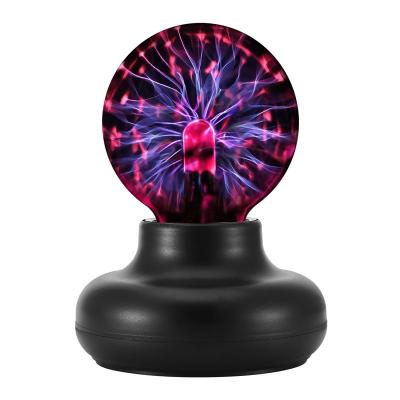 China Glass+ABS Nebula 3 Inch Room Decoration Lighting Magic LED Plasma Ball Toy for sale