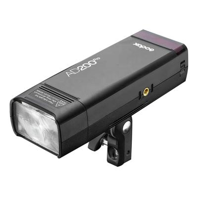 China HSS at 1/8000th second Godox AD200Pro 200Ws lightweight outdoor snapshot TTL 2.4G 1/8000 HSS 0.01-1.8s recycling with 2900mAh battery for sale