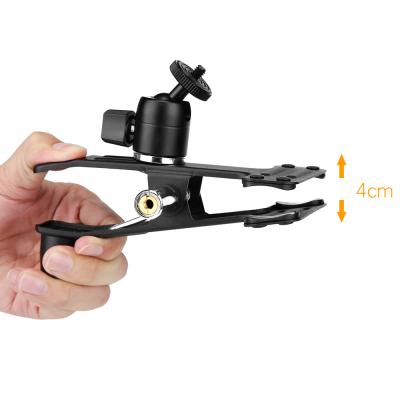 China Photo Shooting Photographic Camera Accessories Metal With Ball Head Clamp Multifunctional Super Sturdy Clip for sale