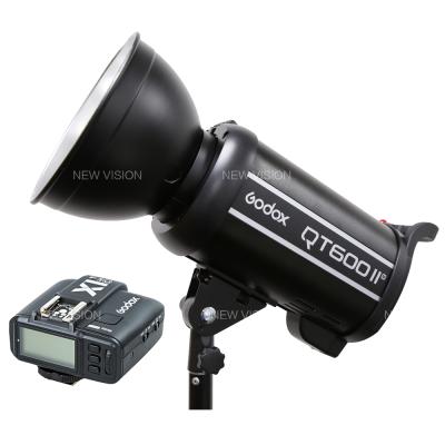 China Godox QT600II 600WS GN76 1/8000s Instant High Speed ​​Timing Strobe Flash Light with Built in 2.4G Wireless System + X1 T-C Trigger For Canon for sale