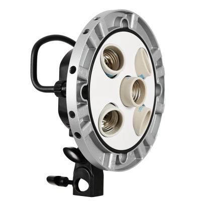 China Godox TL-5 Tricolor Studio E27 5 Socket Flash Light Bulb Lamp Multi Gear Ring, AC Slave Flash Holder for sale