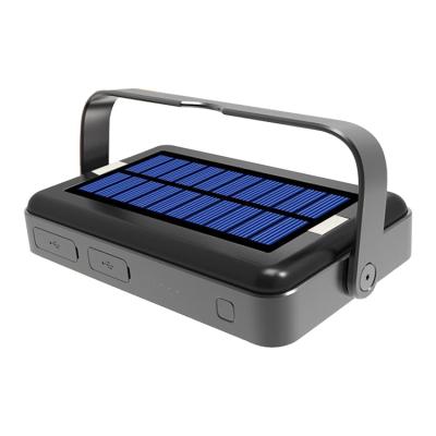 China Hot Selling USB 22W Multi-Function Fast Charging/Charging Power Bank Portable Solar Panel Backup Power Bank Emergency Camping Light Strong Magnetic Adsorption for sale