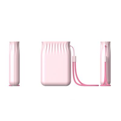 China 2021 Trend Support Fast Charging New Small Charger 10000mAh Mobile Power Bank For Smart Phones Mini Candy Powerbank With 2 Input for sale