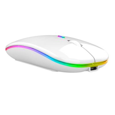 China Portable 2.4G LED Wireless Mini Mouse Portable Mobile Optical Mouse with USB Receiver, Computer Rechargeable Silent Mice for sale