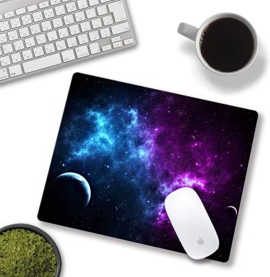 China Radiation protection factory hotsale 250*300*2mm 3mm 4mm dot color and logo OEM anti-slip rubber mouse pad custom starry sky gaming mouse pad for sale