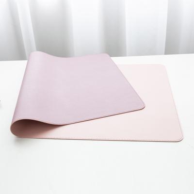 China 2021 Hot Sale Amzon Radiation Protection Custom Logo Print High Quality XXL 120x60 Waterproof Non Slip PU Leather Desk Pad Mouse Pad for sale