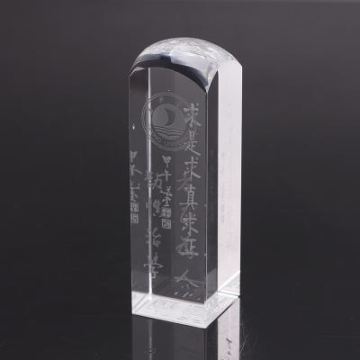 China China Accept Factory Price Custom Crystal Glass Personal Seals for sale