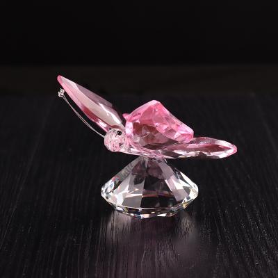 China Wholesale Europe wedding favor crystal butterfly figurine for decoration for sale