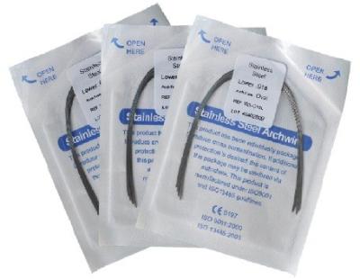 China Stainless Steel Wires Dental Orthondontic Instruments , Round Or Retangular for sale