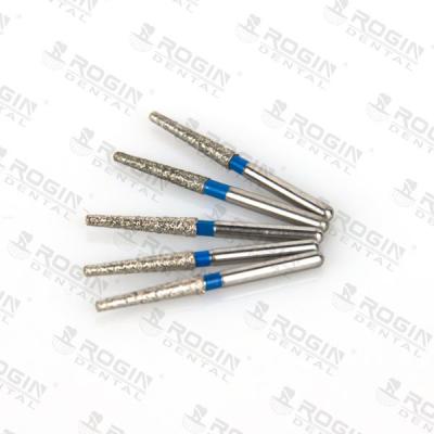 China Dental Diamond Burs Hihg speed Burs Dental Instruments With Diamond Powder 5pcs per box for sale