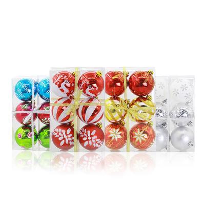 China 2021 New Arrival Shatterproof Christmas Ornament Baubles Bulk for Christmas Tree Decor Gold Red Green for sale