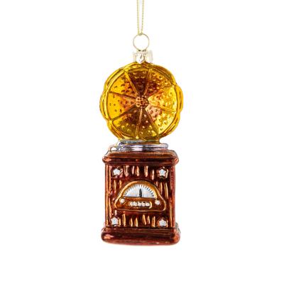 China 2021 Xmas Tree Brown Xmas Bauble Durable Plastic Single Gift Holiday Party High End Christmas Logo Decorations for sale